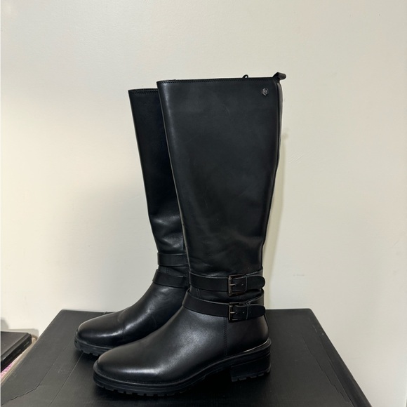 NIB Carmela Tall Black Leather Boots - Picture 3 of 10